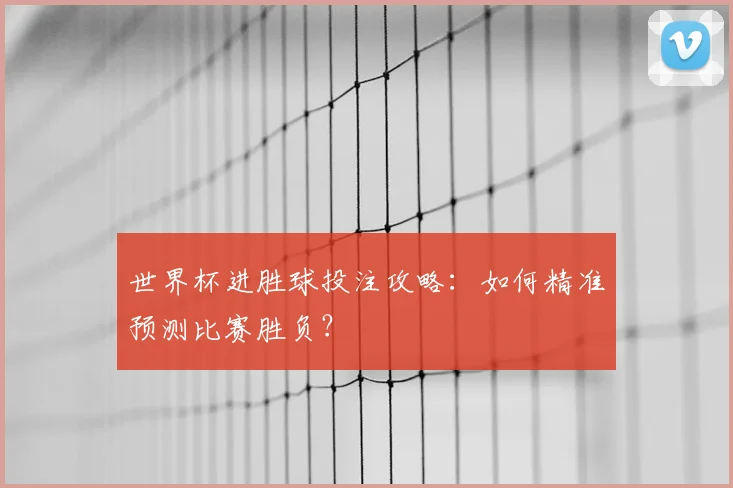 世界杯进胜球投注攻略：如何精准预测比赛胜负？