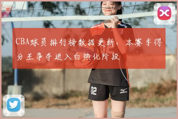 CBA球员排行榜数据更新，本赛季得分王争夺进入白热化阶段